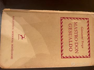 Libro di Giovanni Verga-Mastro Don Gesualdo 1940