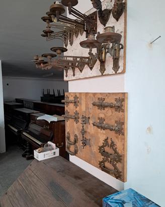 candelabri e maniglie x pianoforti 