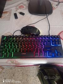 Tastiera è mouse Trust RGB 