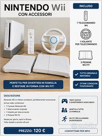 NINTENDO Wii CON ACCESSORI
