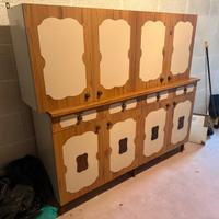 RIBASSO-credenza e pensile cucina vintage