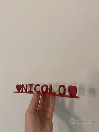 ❤️ Ambigramma con nomi - decorazione romantica