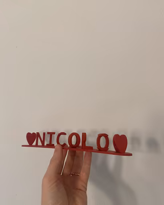 ❤️ Ambigramma con nomi - decorazione romantica