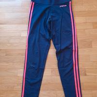 Leggings Adidas Blu 