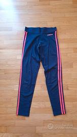 Leggings Adidas Blu 