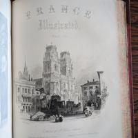 libro antico con stampe francesi