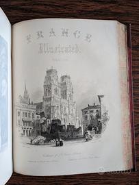 libro antico con stampe francesi