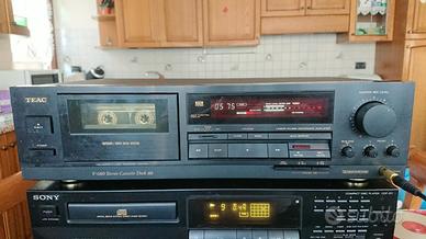 Teac V680 piastra cassette 3 testine usata 