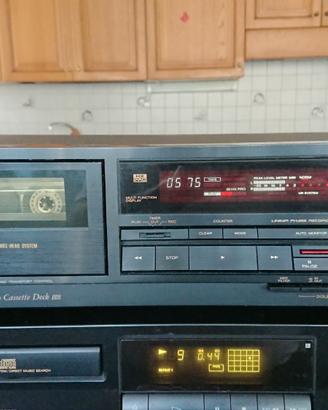 Teac V680 piastra cassette 3 testine usata 