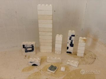 Lego - Lotto di 36 mattoncini bianchi