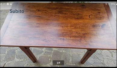 TAVOLO LEGNO MASSELLO CILIEGIO - GELSO