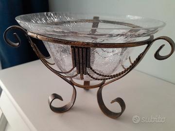 Svuotatasche d'Arte in vetro Craquelé