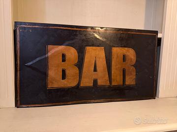 Insegna in ferro “BAR”