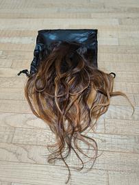 Extension Capelli Veri 135g – Matassa Castano Ombr