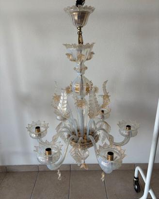 Lampadario in cristallo di Murano