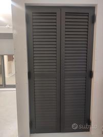 porta finestra + persiana in alluminio