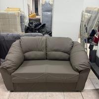 Divano 2 posti ecopelle tortora nuovo