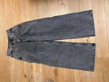 Jeans donna grogio baloon M