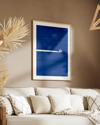 Poster 30x40 con cornice: Rotta nel Blu