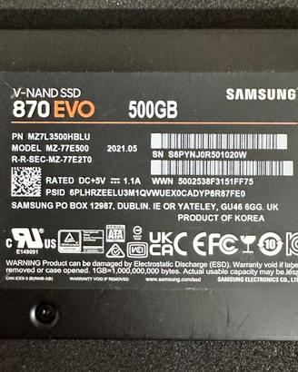 SSD V-NAND 870 EVO