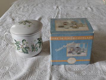 Tisaniera in ceramica con infusore 