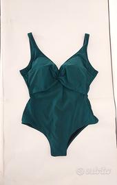 Costume da bagno intero donna con push up verde