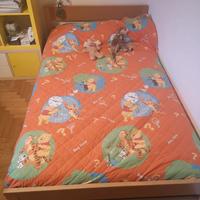 LETTO COMPLETO DI MATERASSO 1 PIAZZA E MEZZO + +