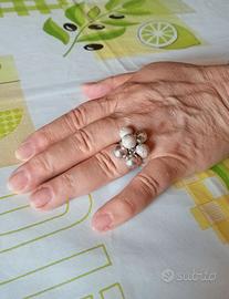 Anelli Sfere a Grappolo Argento 925 Misura 17