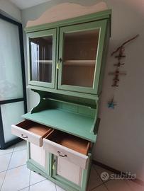 Credenza e piattaia Shabby Chic  