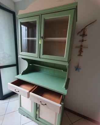 Credenza e piattaia Shabby Chic  