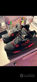 Jordan 4 retro rosse nere