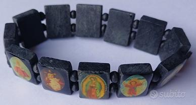 Bracciale cristiano Medjugorje con immagini sacre
