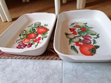 Pirofile da forno Cedam ceramica italiana decorata