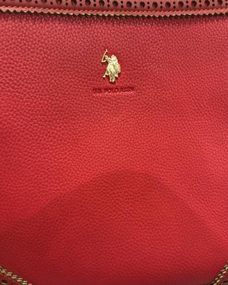 Borsa a spalla/tracolla U.S. Polo Assn. rossa