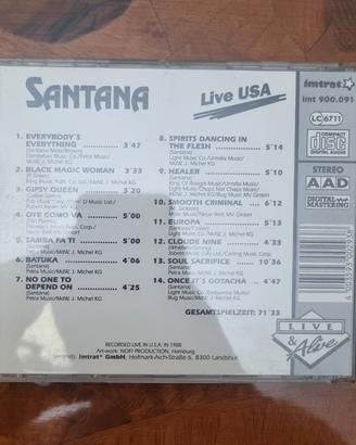 santana live usa cd 