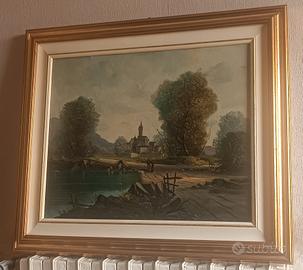quadro olio su tela