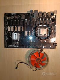 asrock q270 pro BTC + cpu + dissipatore DA TESTARE