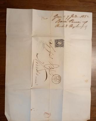 1851 .Lettera viaggiata di Sardegna