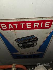 insegna  smaltata officina saem