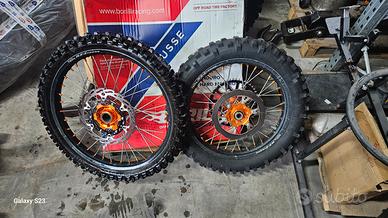 Cerchi Ktm FaBa Enduro 21/18 spessori Beta