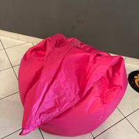 Pouf a sacco rosa