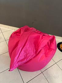 Pouf a sacco rosa