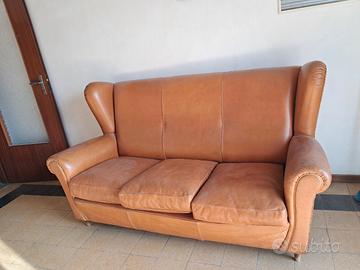 Divano pelle vintage 