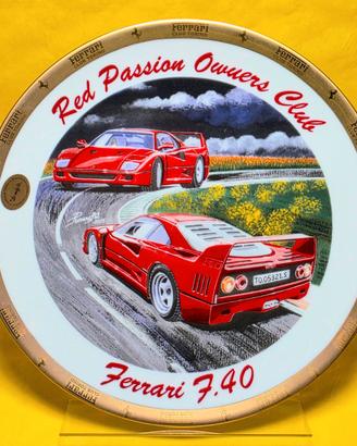 ✅ Piatto Ferrari Club Torino F40 "Piovano" - 2005