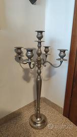 Candelabro 5 fiamme cromato 80 x 40 cm 4 kgs