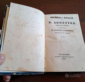 libro, "Sermoni e Omelie di S. Agostino" 1831