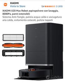 Xiaomi X20 Max Robot Aspirapolvere con Lavaggio