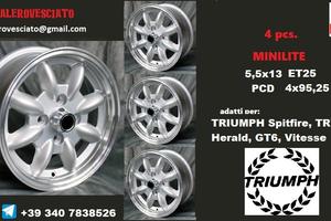 Cerchi minilite 5,5x13 4x95,25 et25 Triumph