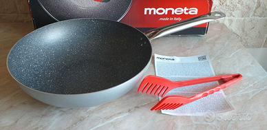 PENTOLA wok saltapasta MONETA + servispaghetti