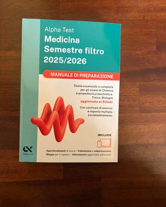 Alpha test medicina semestre filtro 2025-2026